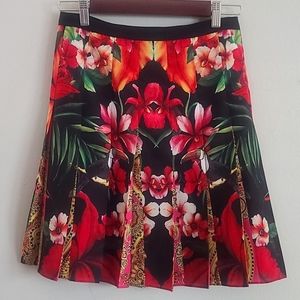 Ted Baker Floral Pleated Skirt S